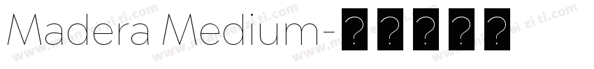Madera Medium字体转换